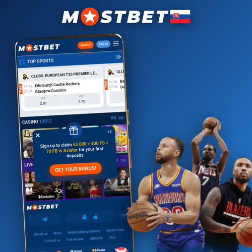 Mostbet app s kurzmi a live stávkami na obrazovke smartfónu