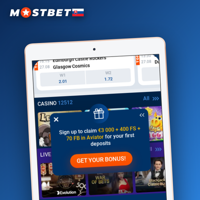 Live futbalový streaming s kurzmi a stávkami v aplikácii Mostbet
