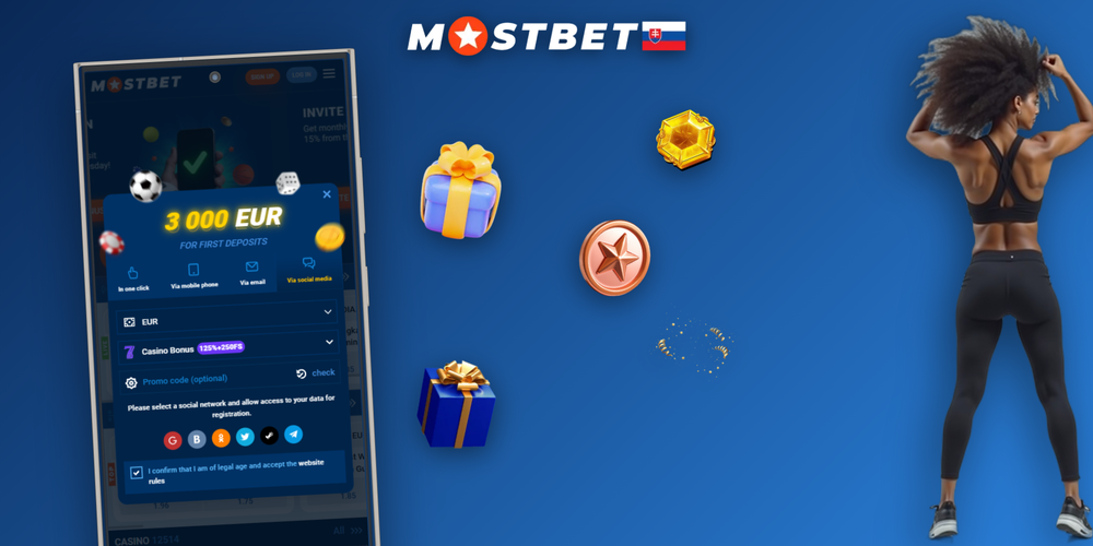 Vytvor si nový účet Mostbet a získaj uvítací bonus a prístup k aplikácii
