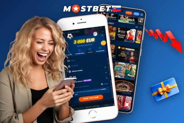 Registračný formulár Mostbet s vyplneným promo kódom BETBONUS125 a bonusom za registráciu